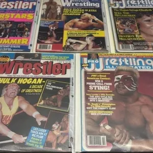 5 x Wrestling Magazines Lot