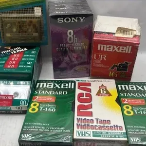 25 Sealed cassette tapes VHS TAPES maxell etc