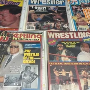 5 x Wrestling Magazines Lot
