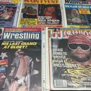 5 x Wrestling Magazines Lot