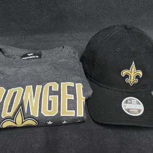 NWT Sz 2X New Orleans Saints T-Shirt & Ball Cap