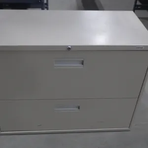 Metal Filing Cabinet 27.5"T x 18"D x 36"W ***No Locking Key, requires 2-3 people to move and load***