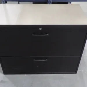 Metal Filing Cabinet 28"T x 18"D x 36"W ***No Locking Key, HEAVY- requires 2-3 people to move and lo