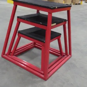 Set of 3 Plyometric Metal Frame Jump Boxes ***BRAND UNKNOWN***