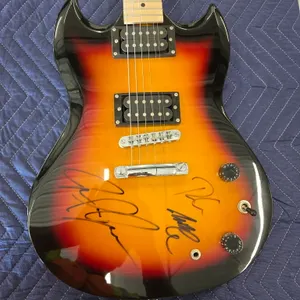 Sunburst California Electric Guitar Autographed by Led Zeppelin