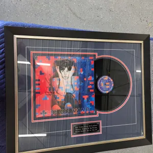 Paul McCartney “Tug of War” LP W/ Plate Framed