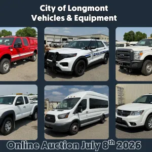 Don't Miss Out on the City of Longmont Vehicles & Equipment Auction