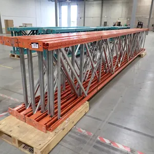 Lot of (8) 24'x42" Pallet Rack Uprights.