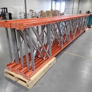 Lot of (8) 24'x42" Pallet Rack Uprights.
