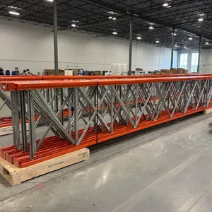 Lot of (8) 24'x42" Pallet Rack Uprights.