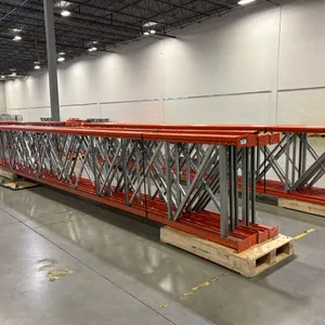 Lot of (7) 24'x42" Pallet Rack Uprights.