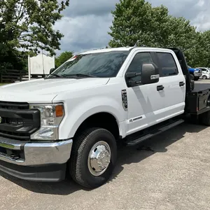 2023 FORD F-350 XL SINGLE AXLE CREW CAB 4X4 FLATBED TRUCK VIN: 1FD8W3HT7NEF12734
