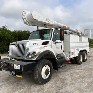 ALTEC AM55 2009 INTERNATIONAL SX525 WORKSTAR 6X6 MATERIAL HANDLING BUCKET TRUCK VIN: 1HTWJAAR29J1267