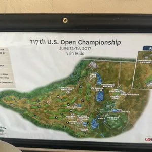 A Framed Map of the 117th U.S. Open Championship. (USGA, 2017) An official course and spectator map for the 2017 U.S. Open held at Erin Hills from Jun