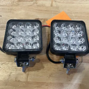 (2) LED Worklights, 3.5" Square, 12vdc (PR13)