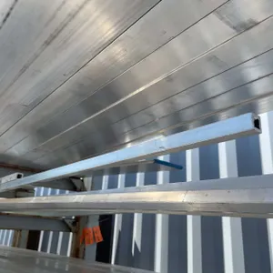 (2) Extruded Aluminum Square Tube Stock (CONTGREYRACK)