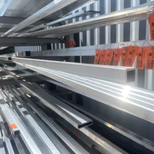 (2) Extruded Aluminum Square Tube Stock (CONTGREYRACK)