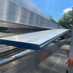 (1) 6061 Aluminum Extruded Flat Bar Stock (CONTGREYRACK)
