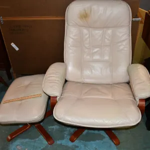 Swivel Chair And Footstool