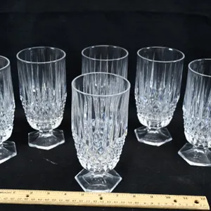 6 Six-And-A-Half-Inch Crystal Goblets