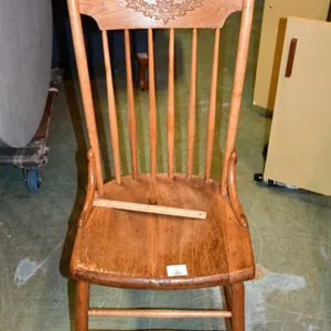 Press Back Oak Chair
