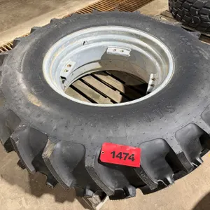 Unused 18.4-30 Tractor Tire on 16" Massey Ferguson Wheel