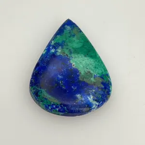 Turquoise and Azurite Teardrop Cabochon