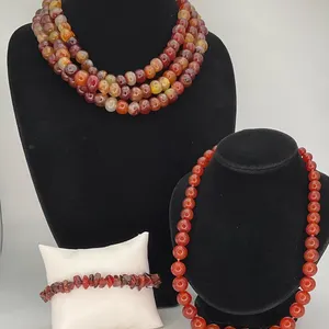 Carnelian Beaded Necklace