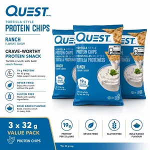 3 QUEST RANCH 19G PROTEIN CHIPS BB 05/26