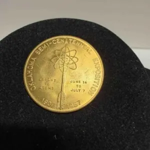 Oklahoma Semi-Centennial Golden Jubilee Coin Token