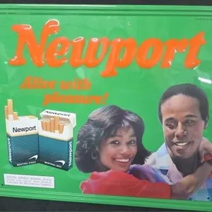 Original Newport 1987 Metal Sign