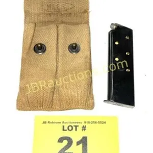 1911 .45 ACP MAGAZINE & POUCH BY RUSSELL 1918 W AM