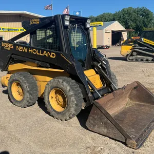 New Holland LX885 Turbo Skid Loader, 2 Speed, High Flow, Super Boom, Front Aux Hydraulics, Full Cab,
