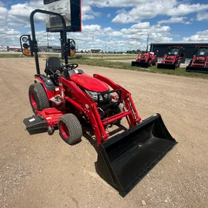 TYM T254 Compact Utility Tractor with Loader and 52” Quick Attach Bucket, Comes with a 60” Mower Dec
