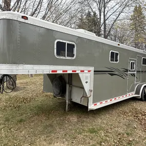 1983 Featherlite 2 Horse Aluminum Straight Load Gooseneck Horse Trailer, 24’ Long, New Paint and Dec