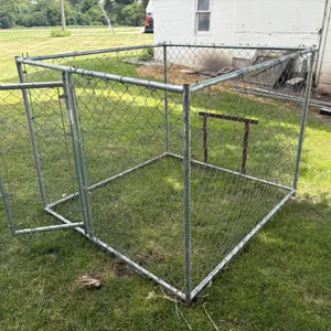 Dog Kennel, Chain Link, 5’x5’, 48” Tall, Swing Door