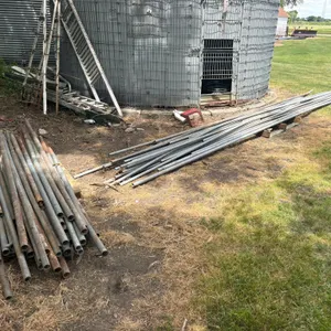 (2) Pallets Galvanized Pipe, mostly 1-3/8”-1-7/8” dia, up to 21’, Buying All for One Money