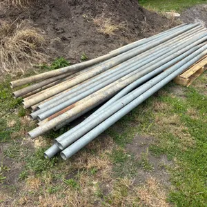 (18) Galvanized Pipe, approx 13’, 2-3/8”dia, 1/8” wall approx, Buying All for One Money