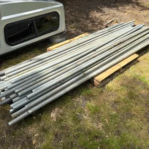Pallet of: Galvanized Pipe, Approx (50) Pcs, 1/8” Wall, 1-5/8” Dia, 112” up to 125” length