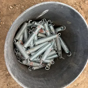 Pail of Springs from a trampoline