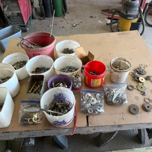 Assorted Bolts, washers, lock washers, plow bolts