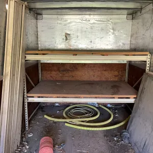 Pallet Racking, 92” Wide, (2) Uprights, (16) Crosses, Particle board shelves