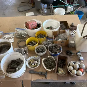 Pins, roll pins, cotter keys, screws, bushings, hyd, u bolts, snap rings, rivets, plugs, golf balls,