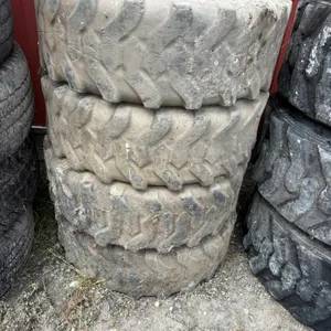 (4) 27x8.50-15 Skidloader Tires on 6 Bolt Rims