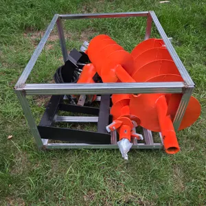 2026 Pa Break Skid Loader Post Hole Auger, Comes with 9”, 12” and 18” Hex Shaft Bits, Skid Loader Qu
