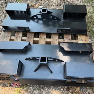 (2) Heavy Duty Do-All Receiver Hitch Skid Loader Plate with Chain Buckets, Pin/Hook Holders, Univers