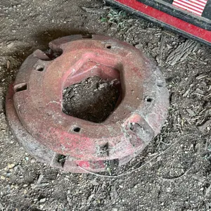 2 Wheel Weights, Believed to be for IH 460 or M Farmall, Buying Both for One Money