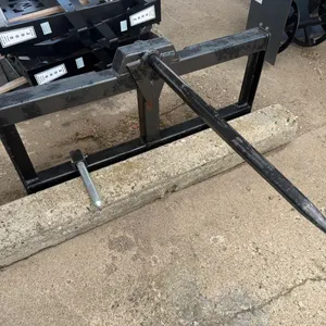 Walco Bale Spear, Skid Loader Mount, 33” Tine and (2) 10” Tines