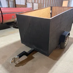 2 Wheel Trailer, 4’ x 7’6” x 42” Tall, Tilt Endgate, Lights, 2” Ball Hookup, 13” Ties, No Title