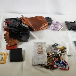 Lot of Assorted Wallets & Collectibles